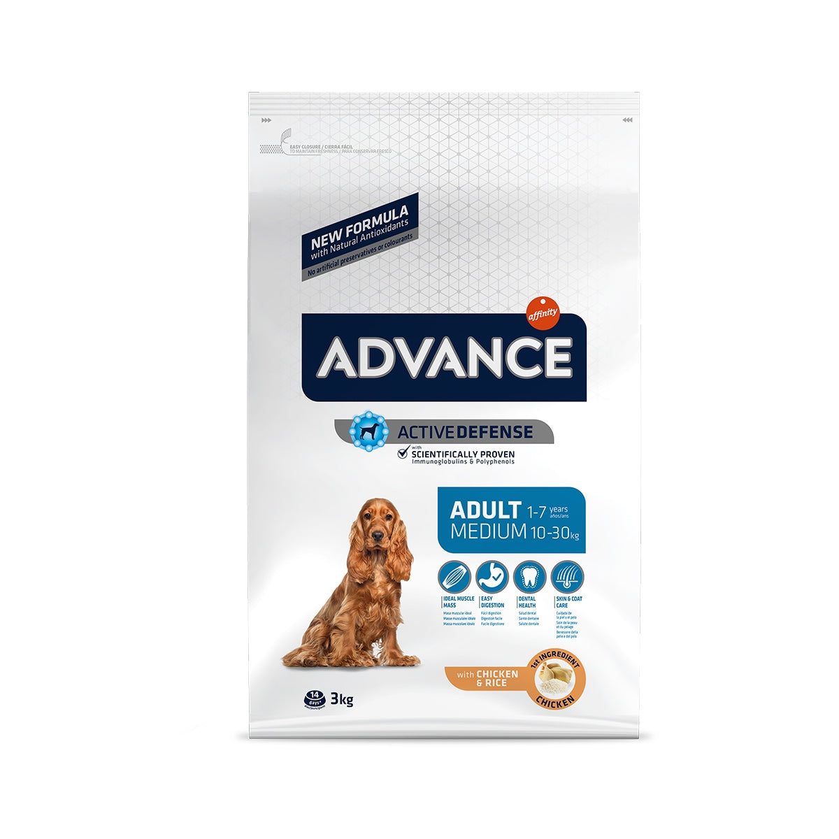 Hrană Uscată pentru Câini Advance Adult Medium 3 Kg