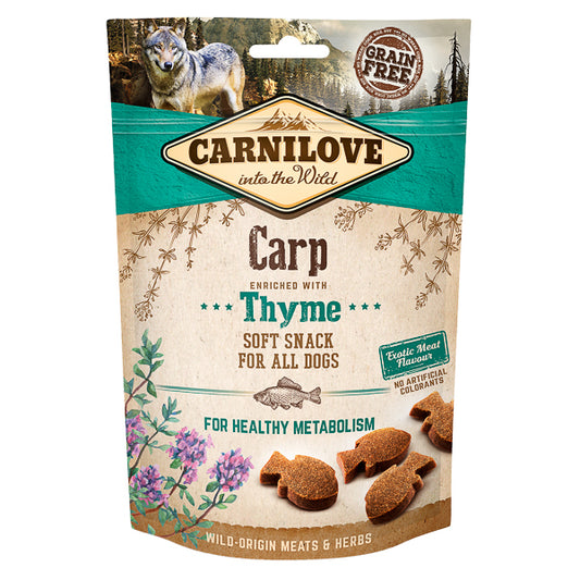 Recompense pentru Câini Carnilove Dog Semi Moist Snack Carp with Thyme 200 g