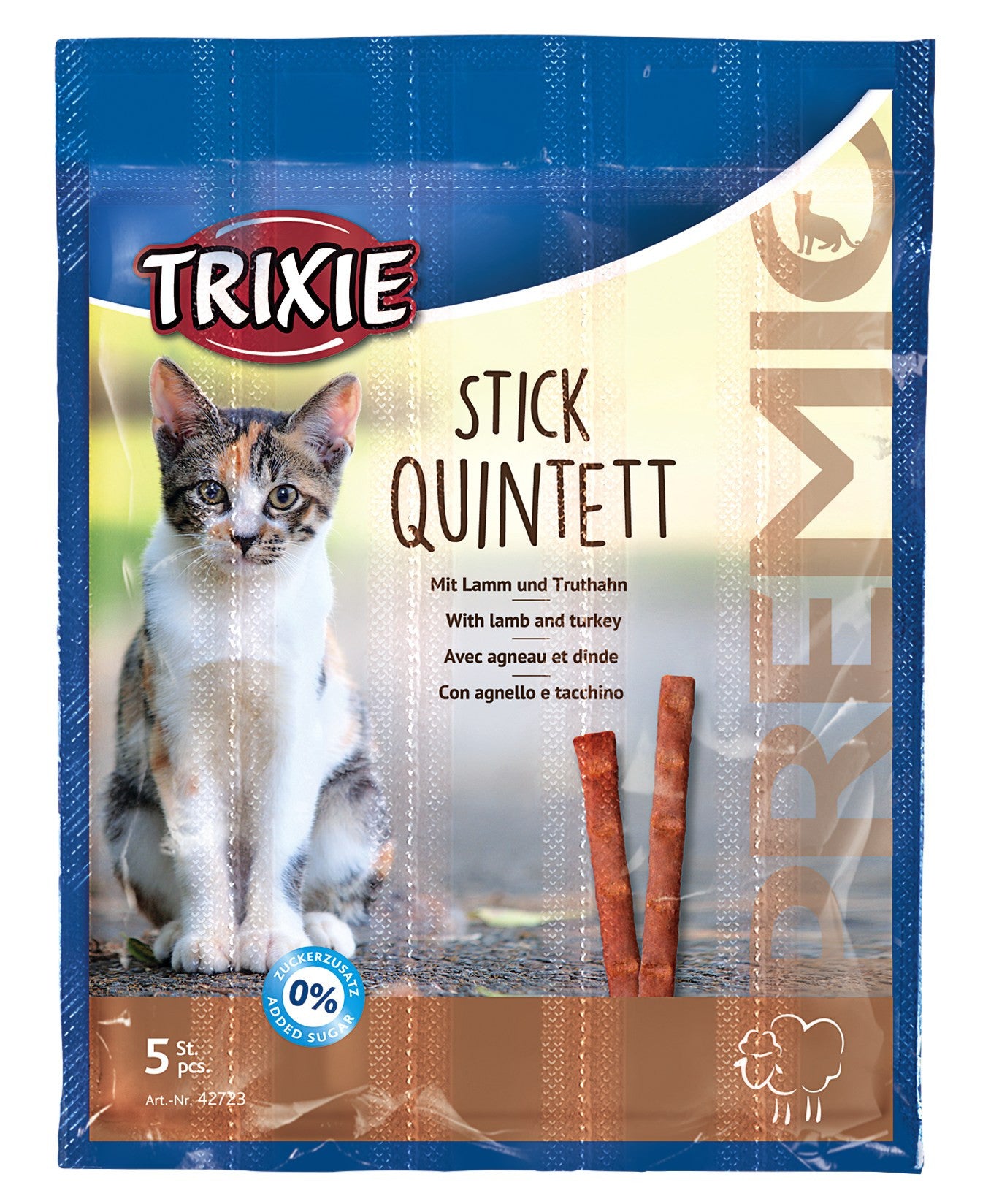 Batoane Quadro-Sticks Miel și Curcan 5 x 5 g