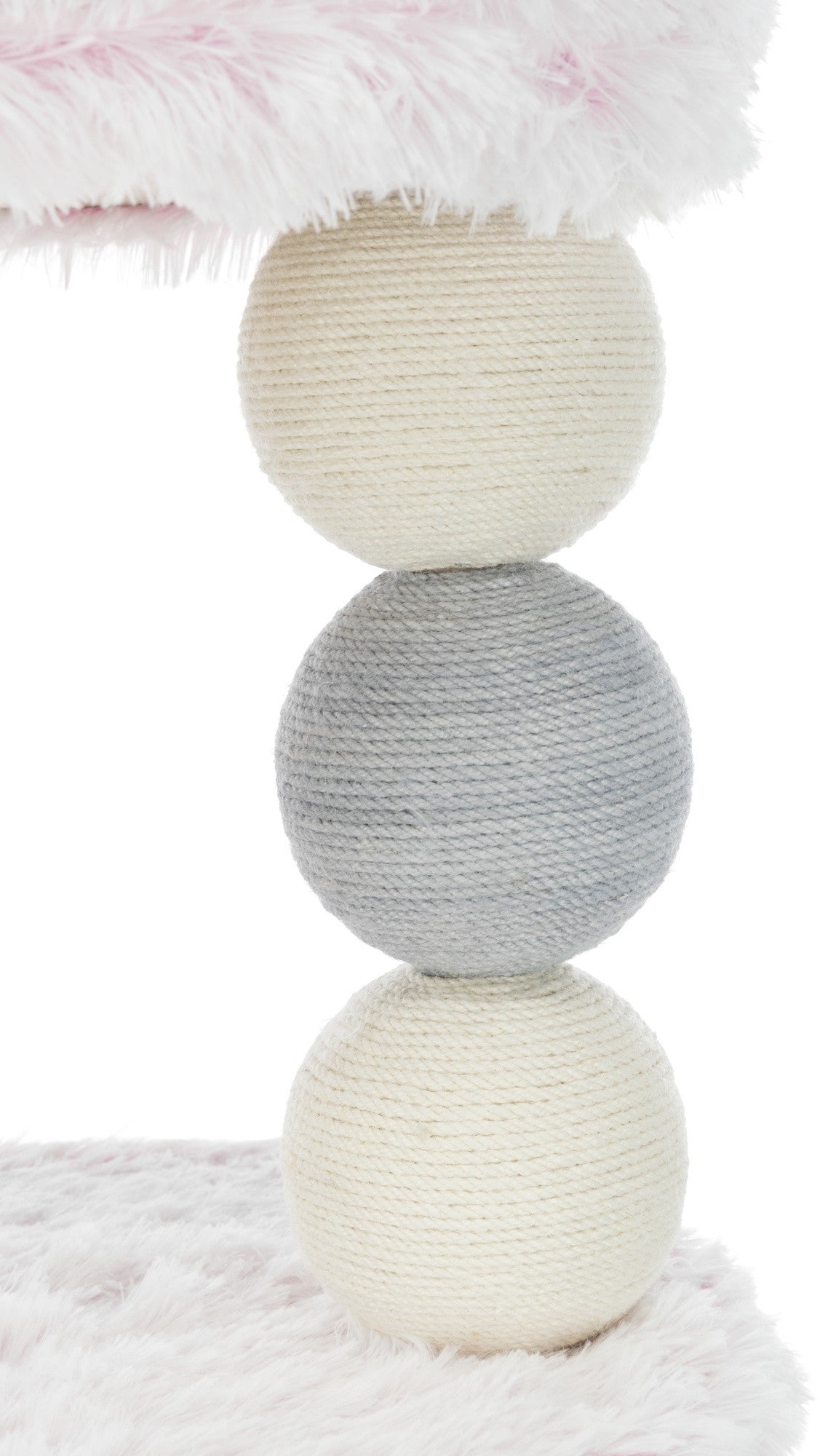 Ansamblu Harvey cu Sisal 54 x 40 x 73 cm Alb/Roz