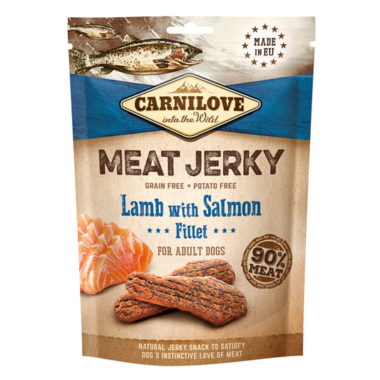 Recompense pentru Câini Carnilove Jerky Lamb with Salmon Fillet 100 g