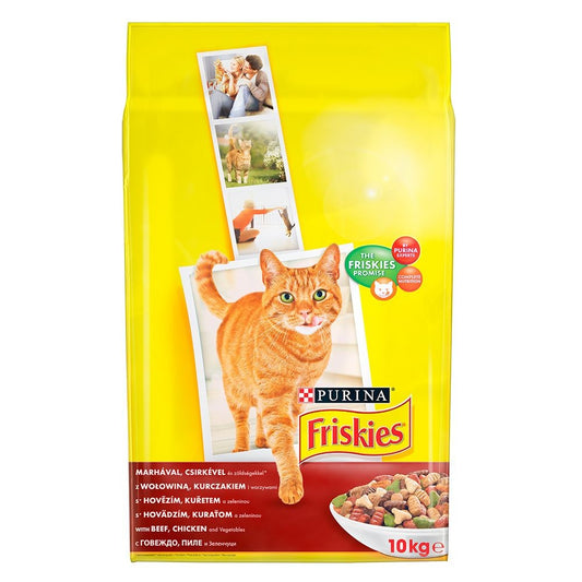 Hrană Uscată pentru Pisici Friskies Cat Vită Carne 10 Kg