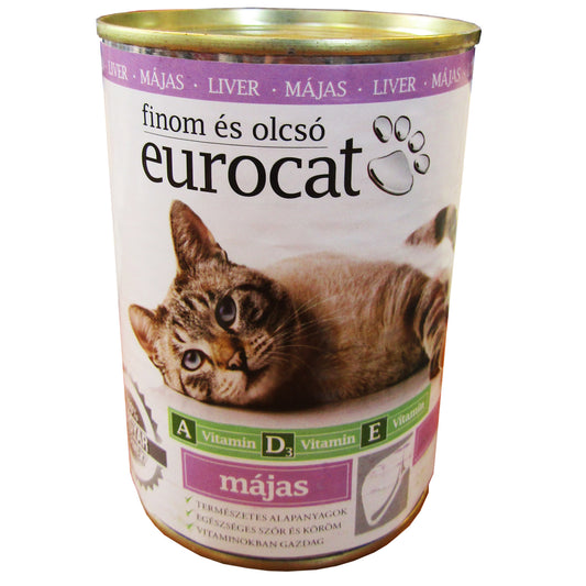 Hrană Umedă pentru Pisici Eurocat 415 g Ficat