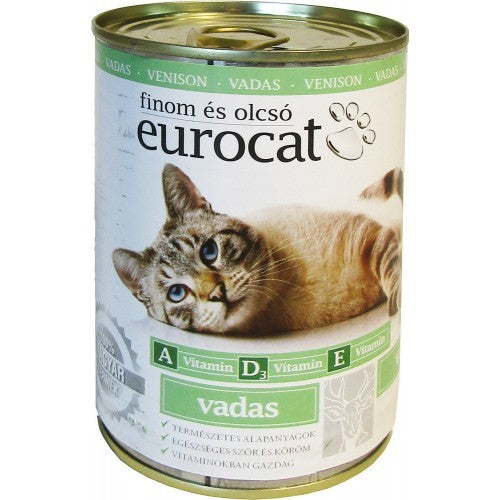 Hrană Umedă pentru Pisici Eurocat Vânat 415 g