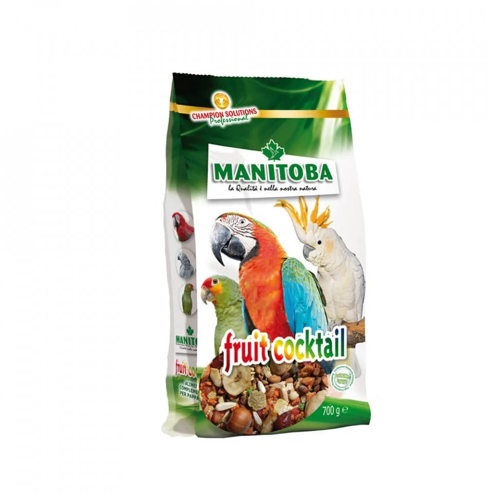 Hrană Amestec Fruits Cocktail pentru Papagali 68% Fructe Manitoba 700 g